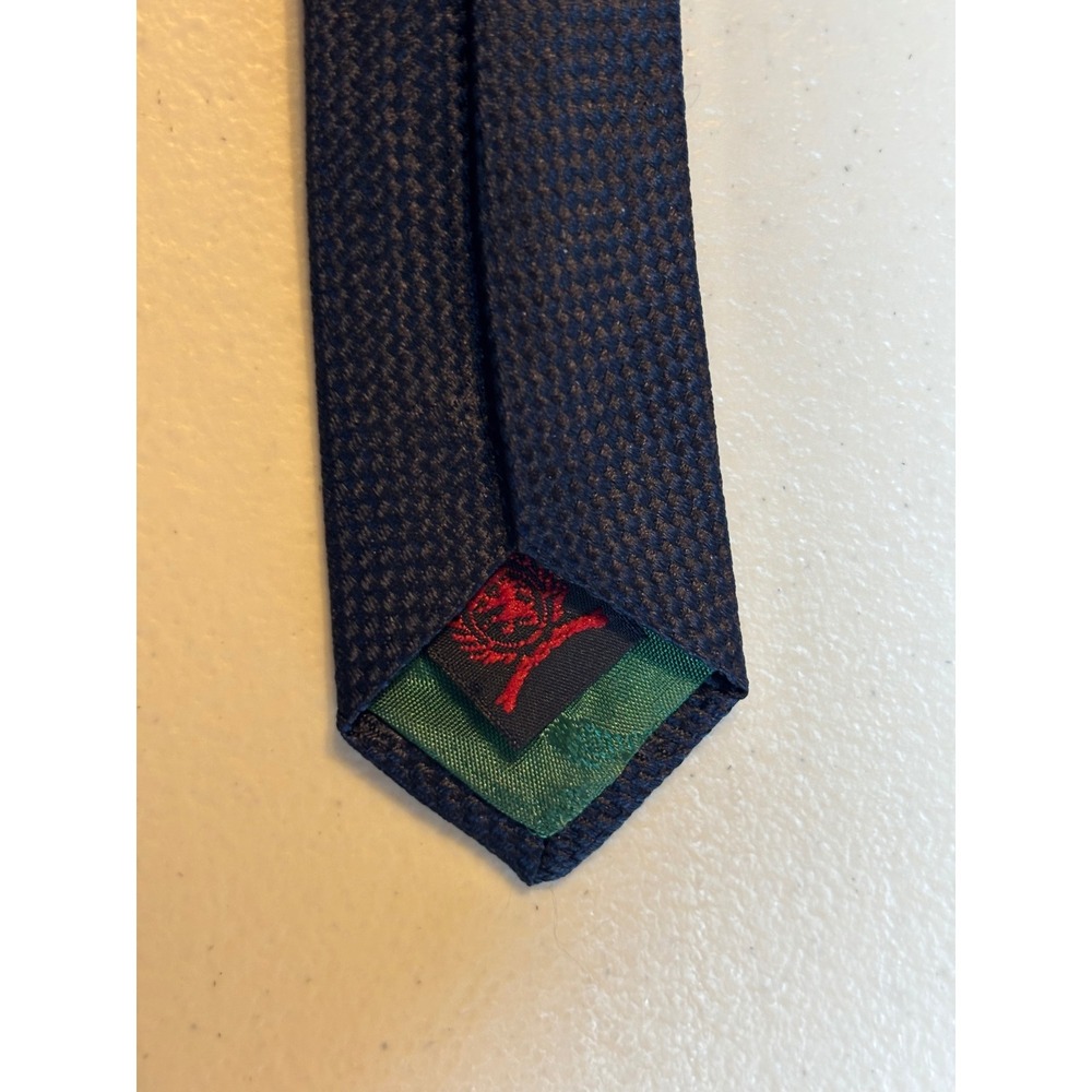 Tommy Hilfiger Men's Silk Stripe Necktie‎ Blue Yellow White Black Formal Note! - Picture 9 of 12